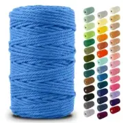 Nook Theory 3mm Macrame Cord 220 Yards - 3mm Soft Macrame Rope Perfect fo...