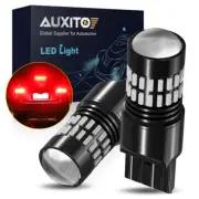 2X AUXITO 7443 7440 Red Flash Strobe Blinking Brake Tail Stop LED Light Bulbs (for: Nissan)