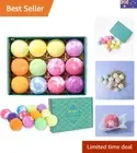 Bath Bombs gift set of 12 Fizzies. Handmade with Pure Natural Essentials Oils...