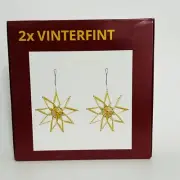 IKEA VINTERFINT Hanging Decoration, handmade Star/Straw