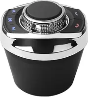 Eight-Key Multi-Function Cup Shape Control Button Universal Car Wireless Remote Steering Wheel Control Button for Android Car Radio GPS Navigation Multimedia System with LED Light