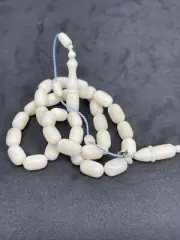 Prayer 33 Beads NARCIL TASBIH Fossil COCONUT FRUIT MISBAHA MASTER Mustafa Uysal
