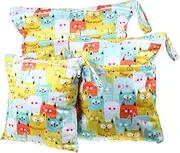 ERINGOGO 3pcs Diaper Pouch Printed Diaper Storage Bags for Travel Camping Nursery Durable and Lightweight Design present for Moms