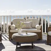 Plantation Outdoor Wicker 2 Seater Lounge - Outdoor Wicker Lounges