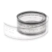 Film Ruler 200cm 0.1mm Scale PET with R Angle Width Lines Flexible Ruler