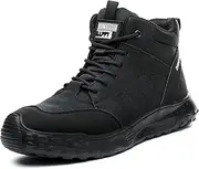 [DINGGU] Steel Toe Shoes for Men Women Comfortable Work Shoes Indestructible Construction Work Boots Lightweight Safety Shoes