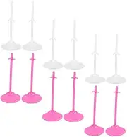 Yardwe 24pcs Doll Support Stands Transparent Display Holders Figures Dolls and Collectibles Stable Design for Easy Display Shelves Tables