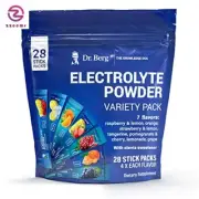 Dr. Berg's Electrolytes Powder Packets - Travel Size Electrolyte Packets Drink M