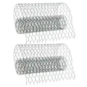 2 Rolls of Sturdy Floral Wire Netting Iron Chicken Wire Net for DIY Home Decor