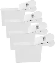 FONDOTIN 4pcs Refrigerator Divider Clips Freezer Organizers for Side Door Storage Multifunctional Fridge Separators for Sauces Spices and Items