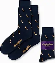 [AUSCUFFLINKS] Ice Hockey Socks for Him | Hockey Player Fan Present for Him | Hockey League Lover | Work Socks for Him | Bday Present for Guys (Ice Hockey)