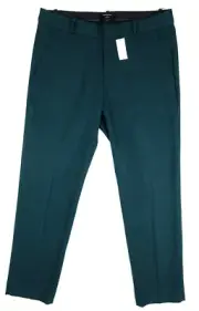 NEW! Banana Republic Ryan Herringbone Straight Pants Luxury Teal Size 10