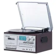Victor Cosmopolitan 8-in-1 Turntable Music Center w/ 3-Speed Turntable & Radio