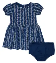 [Polo Ralph Lauren Kids] Polo Ralph Lauren Kids Baby floral dress and bloomers set M 3 blue
