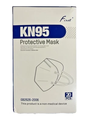 20Pc KN95 Face Mask 5 Layer Non-medical Disposable White