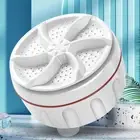 Mini Washing Machine Ultrasonic Turbine Sock Clothes Portable Washer Travel Home