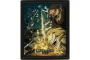 Attack On Titan 3D Framed Art Print (Multicoloured) (10in x 8in)