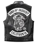 Jax Teller Vest, SOA Leather Vest, Men's Sons of Anarchy Redwood Original Presid