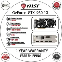 在飛比找蝦皮購物優惠-MSI 微星 GeForce GTX 960 4G GDDR