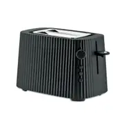 Alessi Plissé Toaster 2 Slice Black