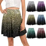 Princess Skirt Womens Classic Daily Elegant Casual Mini Skirt Mini Skirt Large