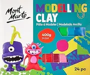 Mont Marte Modelling Clay Set for Kids, 400 g (24-Pieces)
