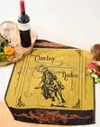 Cowboy Rodeo Jacquard Kitchen Dish/Tea Towel Yellow 100% Cotton Czech