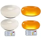 Donut Table Lamp Glass Bedside Lamp Decorative Modern Wall Sconce for Home Decor