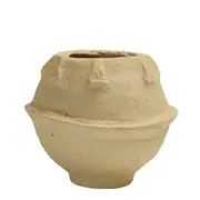 [James Lane] Aphra Paper Mache Pot Medium - 26cm x 26cm x 22cm