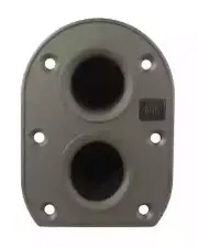 (2) Two DUAL PORT Metal DJ/PA Speaker Stand Straight Top Cup 10° & 0° Top Hat