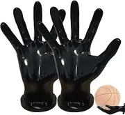 Nankoyal Basketball Wall Holder, 2X Hand Shaped Ball Holder Display, Boys Room Accessories, Ball Storage for Soccer Basketball Volleyball