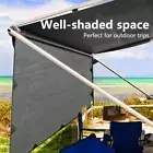 Caravan Privacy Screens Roll Out Awning 3.4-5.2M End Wall Side Sun Shade 1.95M