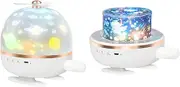 Star Projector, 360° Rotatable Projector Light, LED Night Light for Kids with Remote Control Timer, 4 Light Modes,6 Projection Themes, 8 Music Types