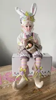Cynthia Rowley Easter Elf Shelf Sitter Girl Doll 18"