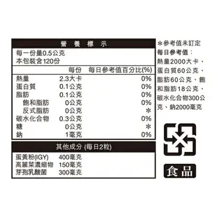 橙心國際 衛立寧IGY素食膠囊 120 粒/盒 公司貨【立赫藥局】