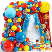 Colorful Carnival Balloon Garland Kit 104PCS Circus Balloons Arch Garland wit...