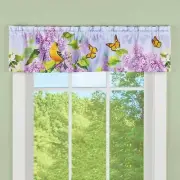 Bird(Goldfinch) And Butterfly Window Valance