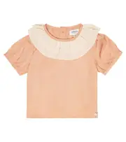 [Donsje] Donsje Baby Birgitz ruffle-trimmed top M 18-24 pink