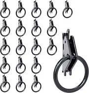 MorScan 20 Pack Steel E-Track O Ring Tie-Down Anchors w/E-Track Spring Fitting Attachments for E Track Systems Tie Down Anchor Points Pickup,Cargo Van,Enclosed Trailers,Semi-Trucks Trailer Hang Tools