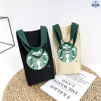 在飛比找蝦皮購物優惠-STARBUCKS 新品印花帆布小包星巴克小包女士休閒輕便手