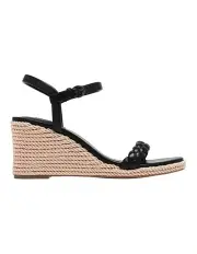 [Nine West] Tammie Wedge Sandal in Black
