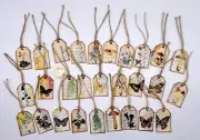 28-Junk Journal-Ephemera-Handmade-Supplies-Linen Cardstock-Hang-Tags