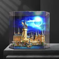 在飛比找蝦皮商城精選優惠-創意六邊形設計展示盒樂高霍格沃茲城堡71043模型亞克力收納