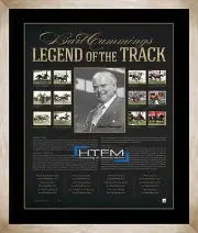 Bart Cummings Hand Signed " Legend of the Track" Melbourne Cup Print Framed COA