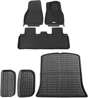 Weisshorn Car Mats, Rubber Cars Carpets Floor Mat Anti Slip Cover Protector for Tesla Model Y Decor Accessories, 2021-2022 Resistant to Water Oils UV Sunlight Black