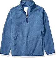 [Amazon Essentials] Boys' Polar Fleece Quarter-Zip Pullover Jacket