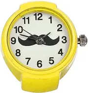 [VALICLUD] Ring Watch Calculator Watch Gold Bracelet Watches Women Watch Shiny Finger Ring Watch Strap Girl Rings Small Watch Decor Necklace Watch Bands Candy Retro Decor Abs Yellow