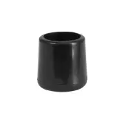 (24 PACK) Black Color Folding Chairs Foot Caps For Rental Style Poly Chairs