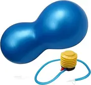 MOTHNUR Peanut Yoga Ball Thicken PVC Exercise Ball for Balance Coordination for Bodybuilding Dance and Massage Burst Design for Rigorous Workouts