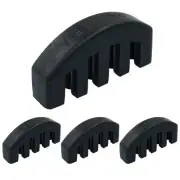4 Pcs Rubber Violin Practice Mute 4/4 Violin Mute Black Violin Silence Claw S...